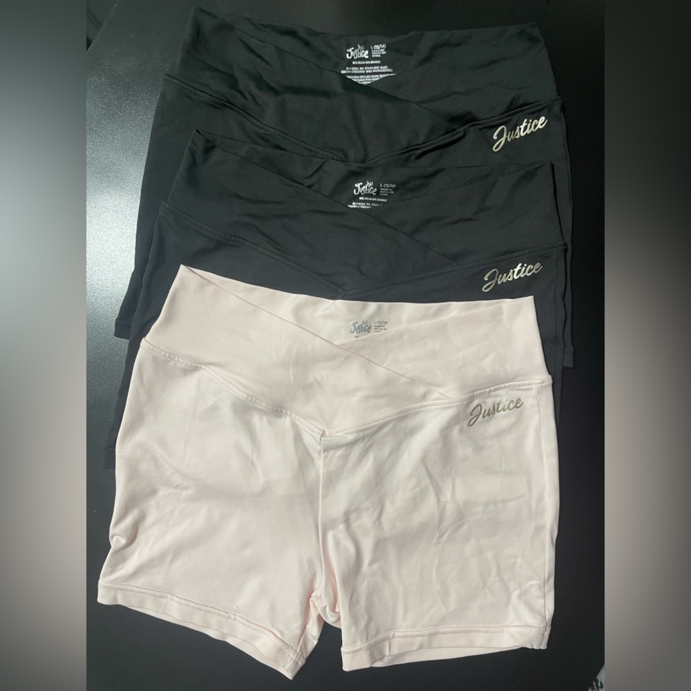 Bundle of 3 Girls Justice dance shorts